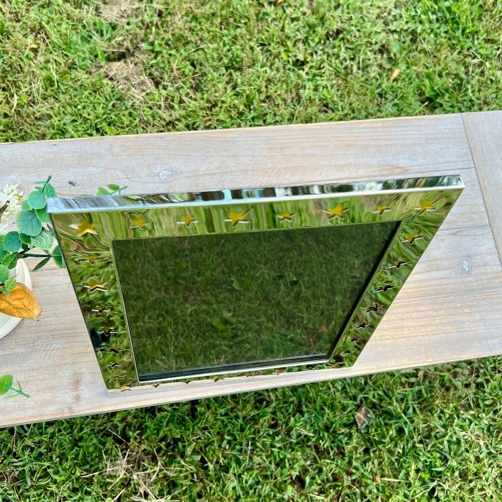 Celestial Star and Moon Silver and Glass Picture Frame | 8x10